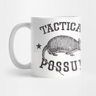 Tactical Possum Armadillo Texas Funny Vintage Distressed Mug